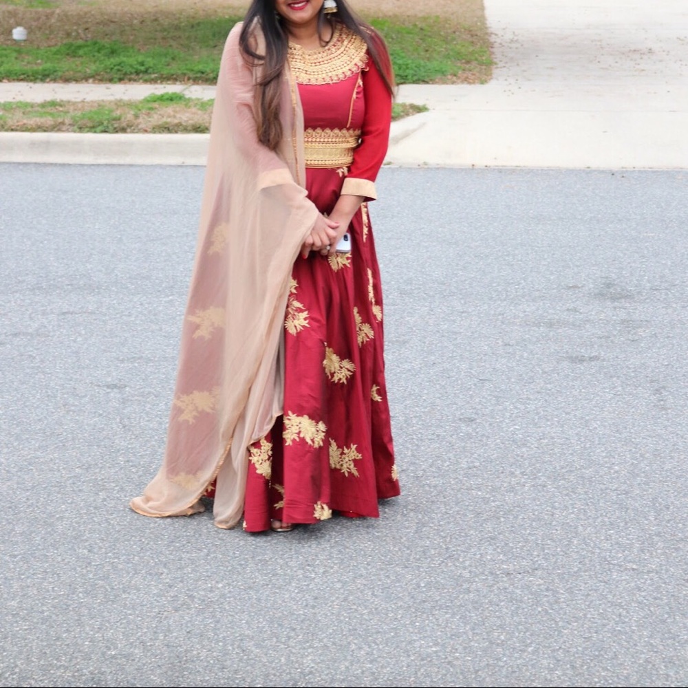 Long Indian Anarkali Dress